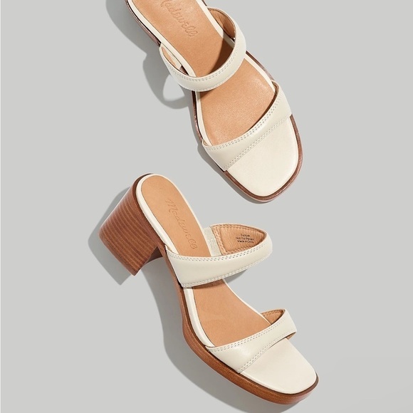 NEW Madewell The Saige Double-Strap Sandal in Leather NK041 - Picture 1 of 4